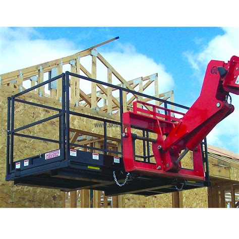 skid steer work platform|skid steer work platform attachment.